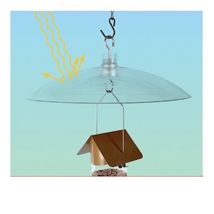 Bird feeder rain shield