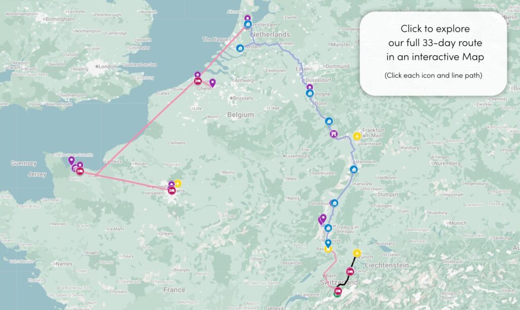 Google Map with Routes & Attractions