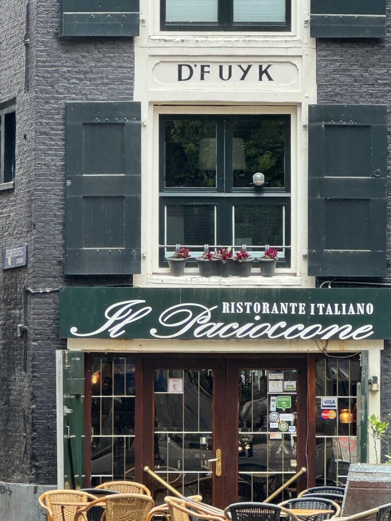 Historic Canal House Named D'Fuyk Historic canal house named D'Fuyk in Amsterdam